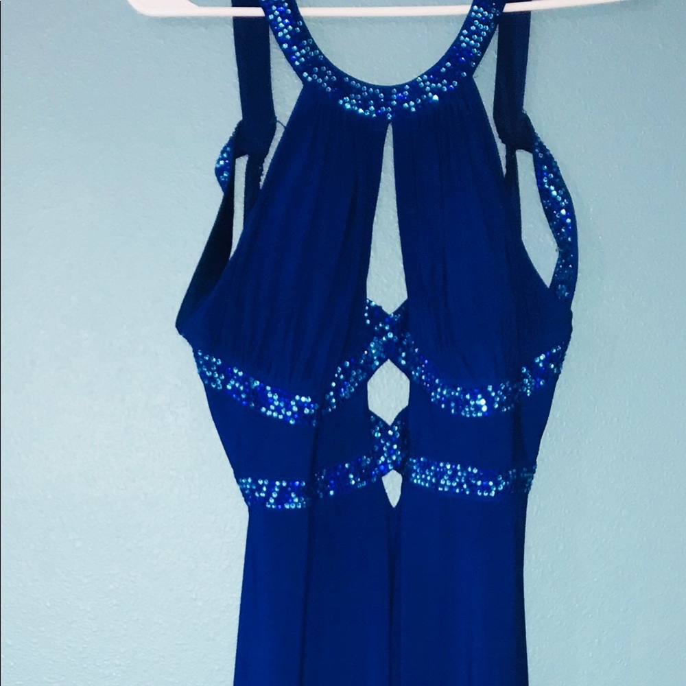 Sexy yet sophisticated long evening dress.